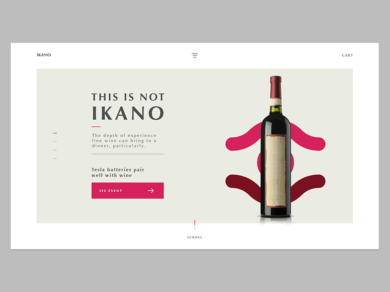 Wine Ux Vol.3 animation interaction scrolling typography ui ux web wine