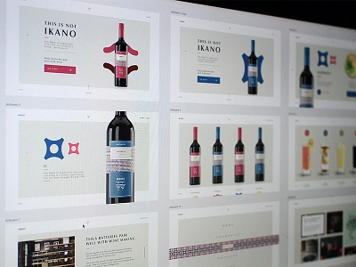 Winery web pages typography ui ux web wine