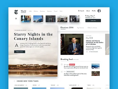 New York Times concept new york times typography ui ux web