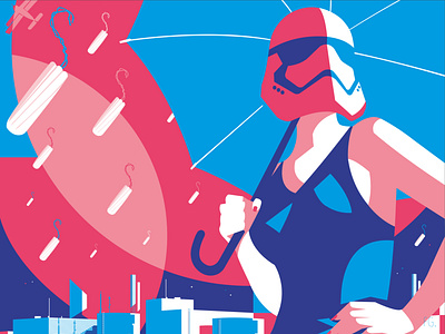 May the 4th be with you... 80s artwork illustration illustrator pop art sanitary starwars stormtrooper tampon women women rights