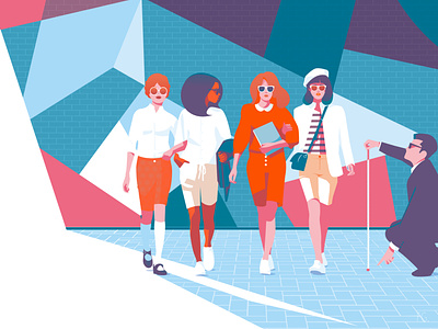 The Bermuda Shorts Affair artwork barnard college conceptual digital illustration illustration illustrator pop art women empowerment womens