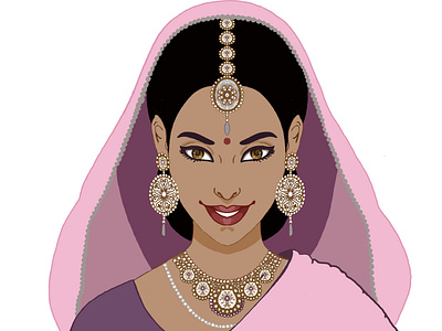 The lady from ladies special, Mumbai, India appleart applepencil design earings eyes fireart fireart studio indian ipad ipadproart ipadprocreate jewellery lady portrait saree traditional woman