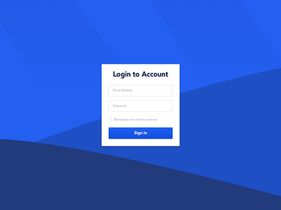 A simple login page design - Debut account blue hellodribbble label login login page mylogin newjoinee onboarding web