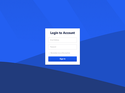 A simple login page design - Debut