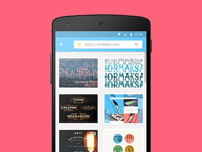 Android Browser UI abdroid app browser design layout mobile search form ui