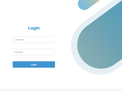 Login Page design desktop frontend development shapes ui