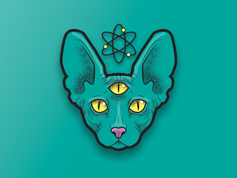 Atomic Cat by Kelly Challis on Dribbble