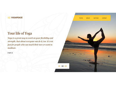 Yoga Daily Ui 01 dailydesign designinspiration flexibility interface life uidesign yoga
