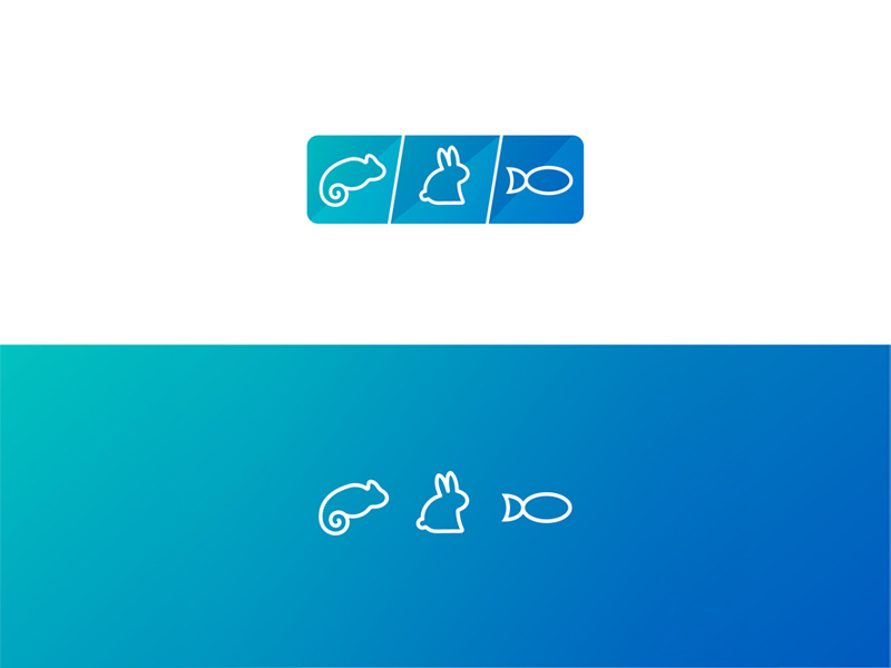 Pet Icons reptiles animals ux ui gradient branding web icons petstore pets