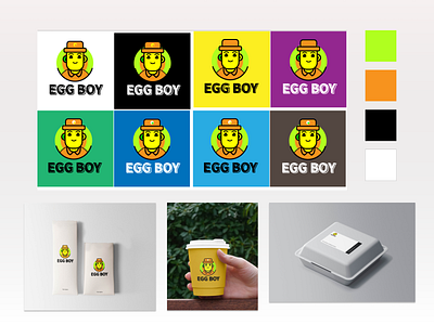Eggboy branding design logo