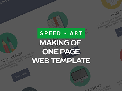 Speed Art - Making of One Page Web Template