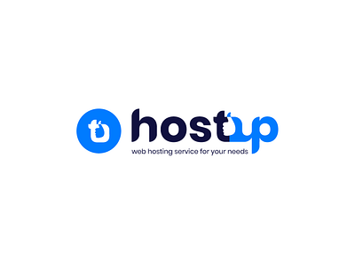 Hostup Logo Design letterform lettermark logodesign typedesign