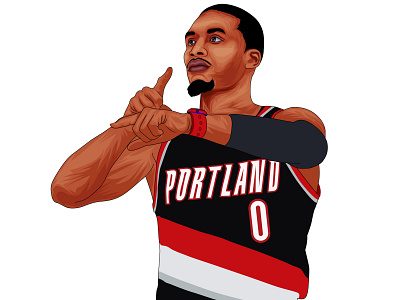 Damian Lillard avatar design digital art digital illustration draw drawing drawings illustraion illustration illustration art illustration design illustrations illustrator portrait art portrait illustration vector vector art vector illustration vectorart vectors