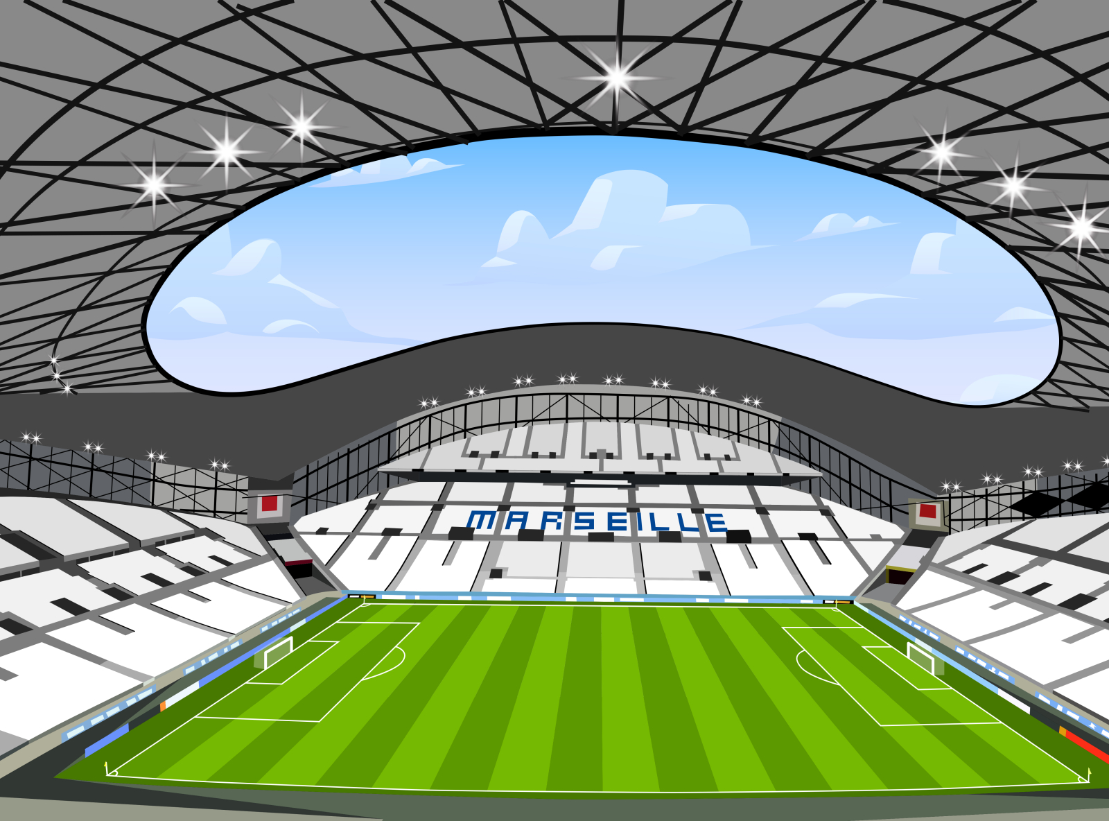 Football World Cup Stadiums Coloring Pages - Free Printable Coloring Pages  for Kids