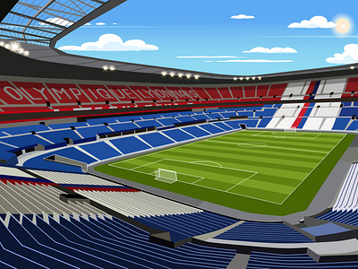 Stadium illustration vector poster - fiverr.com/ibrahim9962