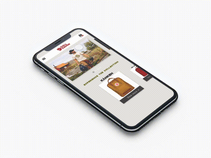 Fjällräven App design concept app app design design iphonex