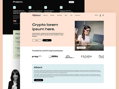 Crypto branding buy creative crypto cryptocurrency design homepage icon logo minimal stacks subtle typography ui ux web