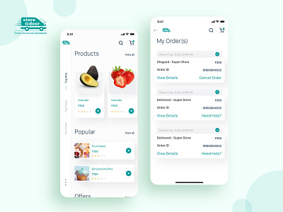 store2door Application app branding design food delivery grocery groceryappp homedelivey icon logo typography ui ux