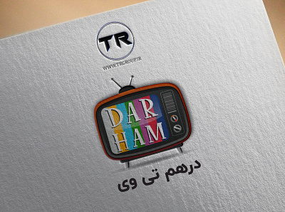 LOGO DESIGN (DARHAMTV) branding design graphic graphic design icon illustration logo logo design logo tv logos tv tv logo typography ui ux