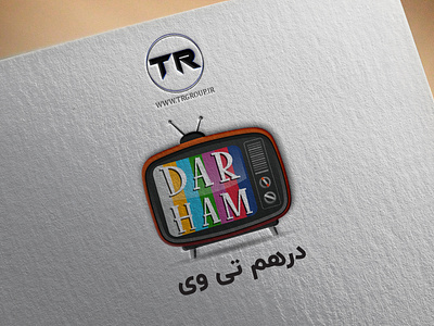 LOGO DESIGN (DARHAMTV) branding design graphic graphic design icon illustration logo logo design logo tv logos tv tv logo typography ui ux