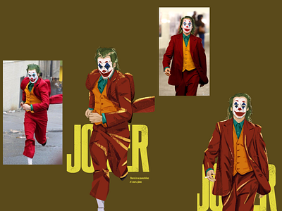 JOKER 人物 小丑 少女 插图 电影 画像 设计