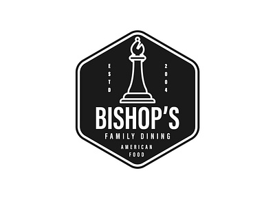 Bishop's Family Dining of Wichita, Kansas american branding design food kansas logo restaurant sign signage vector wichita