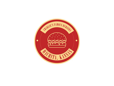 Charlie's Famous Burgers of Wichita, Kansas american branding design food kansas logo restaurant sign signage vector wichita