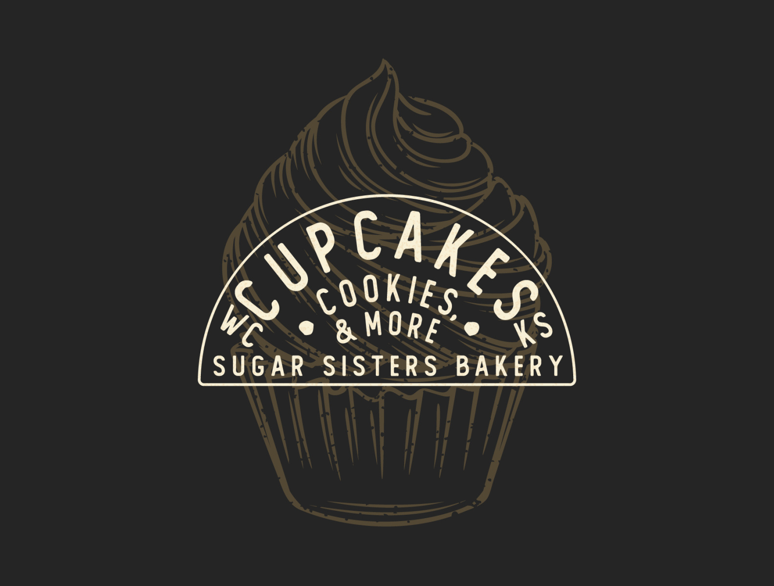 Sugar Sisters Bakery of Wichita, Kansas by Ghost Feather Designs on Dribbble