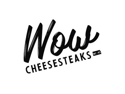 Wow Cheesesteaks of Wichita, Kansas american branding design food kansas logo restaurant sign signage vector wichita