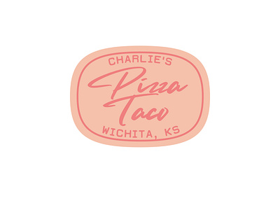 Charlie's Pizza Taco of Wichita, Kansas american branding design food kansas logo restaurant sign signage vector wichita