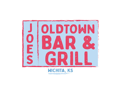 Joes Oldtown Bar & Grill of Wichita, Kansas american branding design food kansas logo restaurant sign signage vector wichita