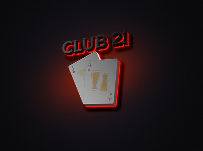 Club 21 of Portland, Oregon 21 bar club design logo oregon portland sign twenty one vector