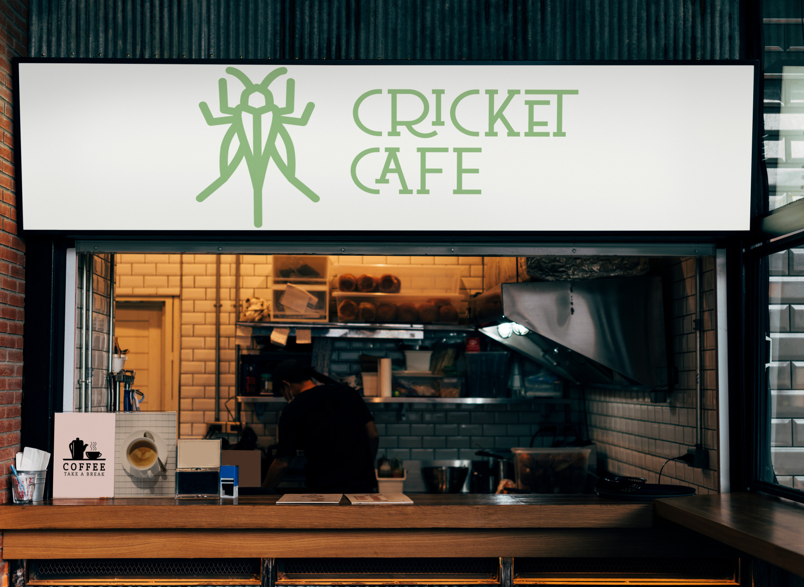 Cricket Cafe of Portland, Oregon by Ghost Feather Designs on Dribbble
