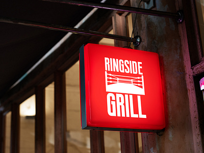 Ringside Grill of Portland, Oregon american design food logo oregon portland restaurant sign signage vector