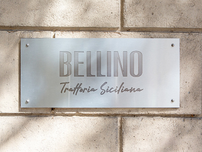 Bellino Trattoria Siciliana of Portland, Oregon american bar design food logo oregon portland restaurant sign vector