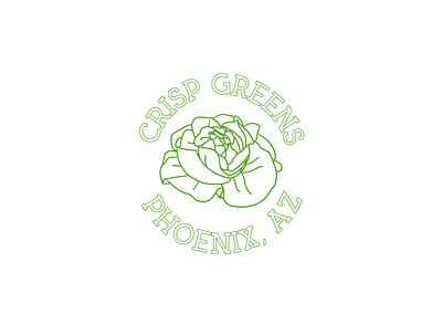 Crisp Greens of Phoenix, Arizona american arizona branding design food logo phoenix restaurant sign signage vector