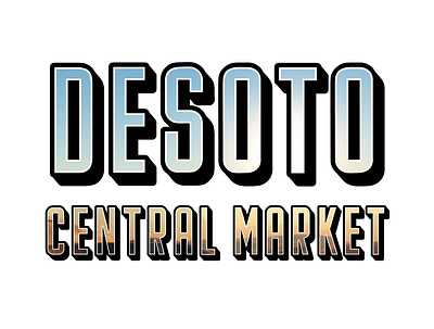 DeSoto Central Market of Phoenix, Arizona american arizona branding design food logo phoenix restaurant sign signage vector