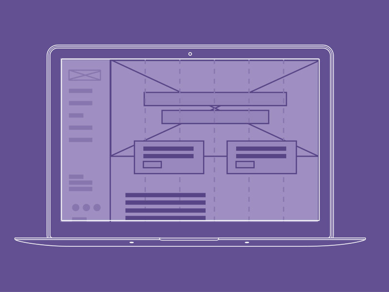 Wireframes visual design ux ui outlines simplistic linear illustration wireframe