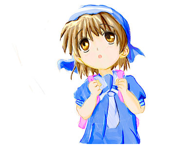 ushio anime cartoon clannad girl illustration