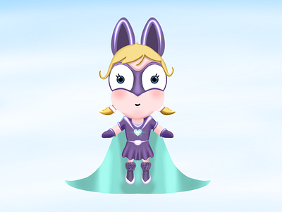 Super Hero Girl 3d artist animation characterdesign design design art illustration illustration art lowpolyart rendering
