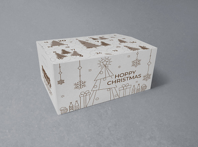 Box design "Christmas calendar". art beer box christmas design illustration line lineart style