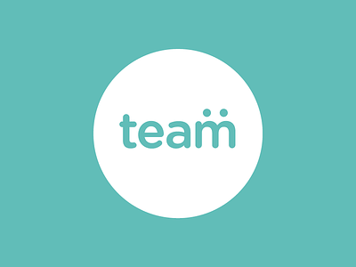 Team blue green logo team typography