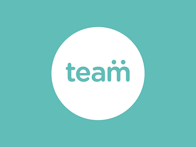 Team blue green logo team typography