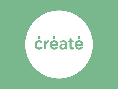 Create green logo typography
