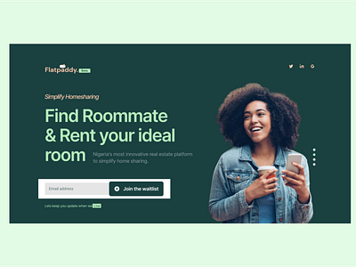Flatpaddy adobe illustrator adobexd app branding design figma flat flatpaddy.com homesharing minimalist realestate typography ui ux website
