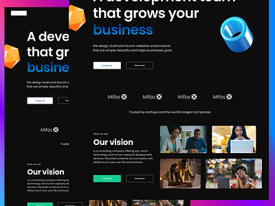 Digital Agency Landing page- Exploration