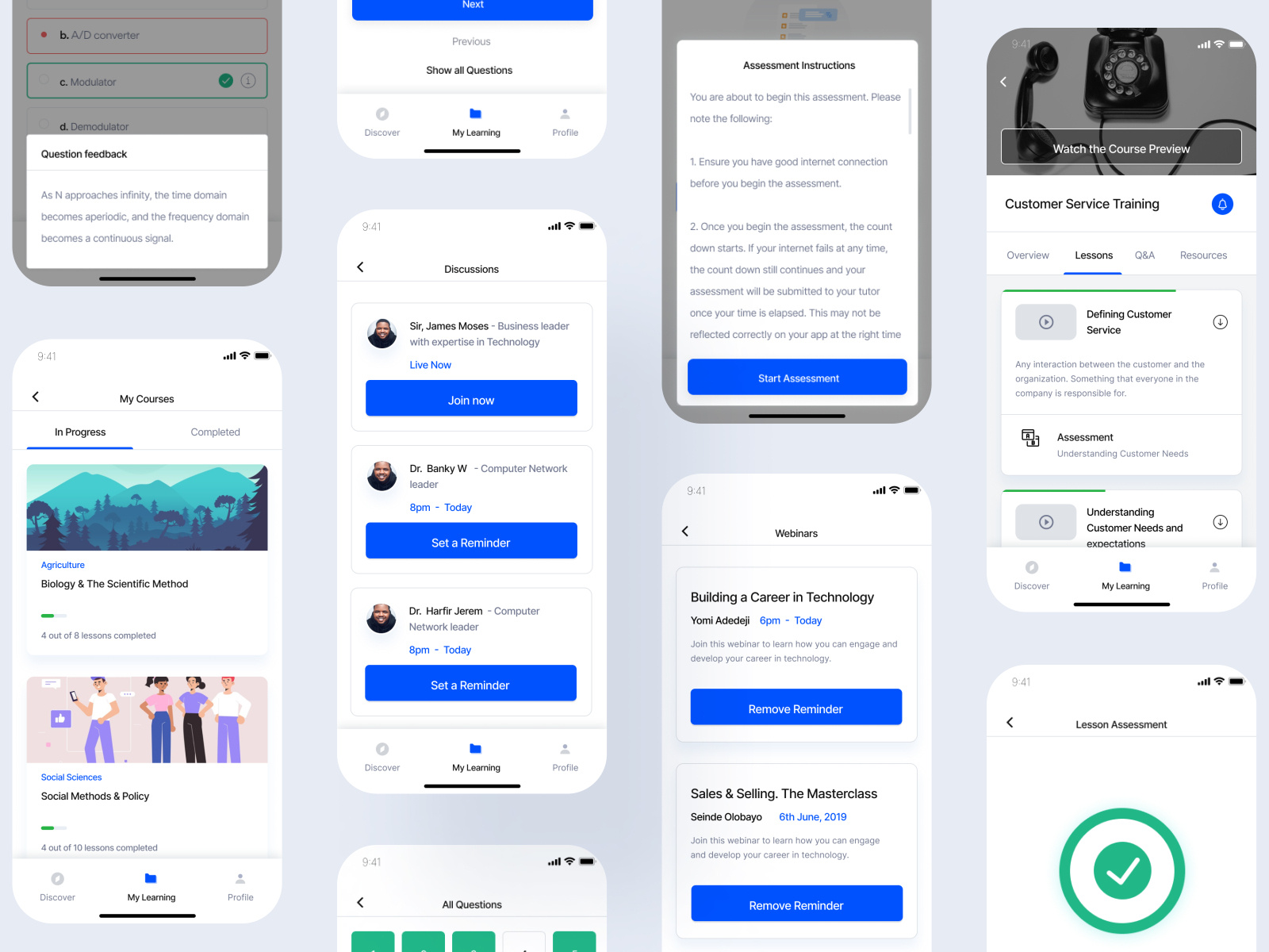 E-learning Platform Exploration- UI/UX by James Moses - Framer ...