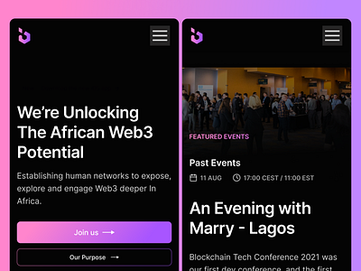 Exploring Mobile Design - Web 3 Platform africa blockchain branding design figma logo minimalist ui uidesign web3 website