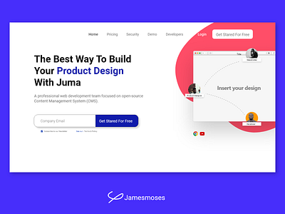 juma Web Landing Page adobe illustrator adobexd branding color design font design illustration landing page landing page design logo minimalist page design photography photoshop product design simplicity uidesign vector webdesign website