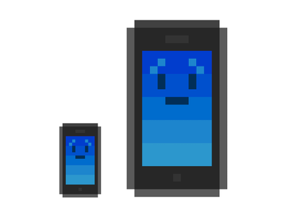 Pixel art iPhone by Michael Lee on Dribbble